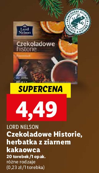 Herbata pomara艅czowa Lord nelson czekoladowe historie promocja