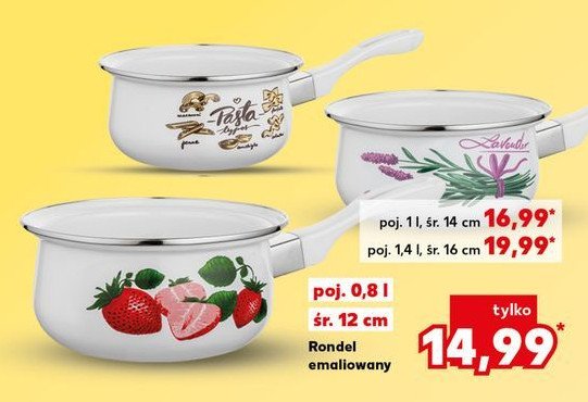 Rondel emaliowany 1 l promocja w Kaufland