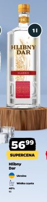 Wódka Hlibny Dar Classic 1l promocja w Netto