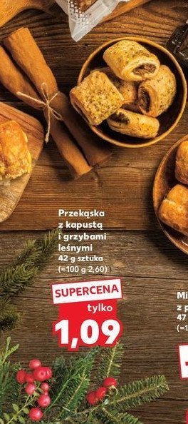 Przekąska z kapustą i grzybami leśnymi promocja