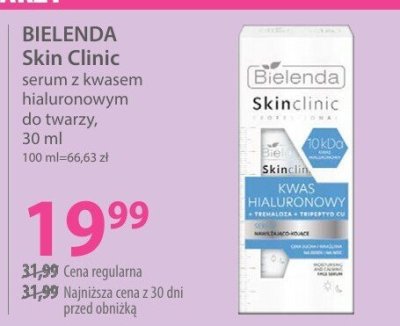 Serum BIELENDA Skin Clinic serum z kwasem hialuronowym do twarzy promocja w Hebe