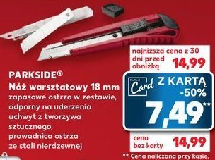 Nóż warsztatowy 18 mm Parkside promocja