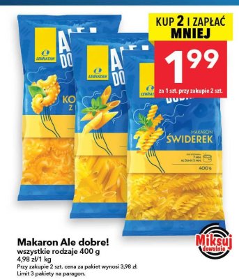 Makaron Ale dobre! wszystkie rodzaje promocja w LEWIATAN