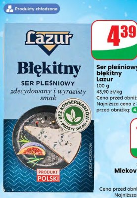 Ser pleśniowy błękitny  promocja w Dino