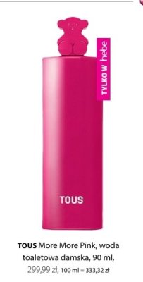 Woda toaletowa TOUS More More Pink damska promocja w Hebe