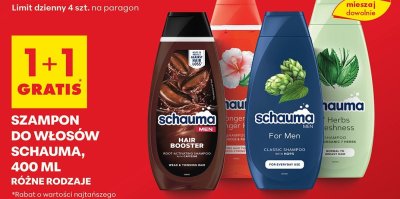 Szampon do włosów różne rodzaje 400 ml promocja w Biedronka