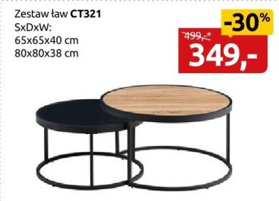 Zestaw ław CT321 promocja w Black Red White