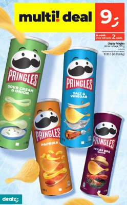 Chipsy Pringles różne rodzaje promocja w Dealz