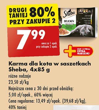 Karma dla kota mix smaków Sheba delicacy in jelly promocja