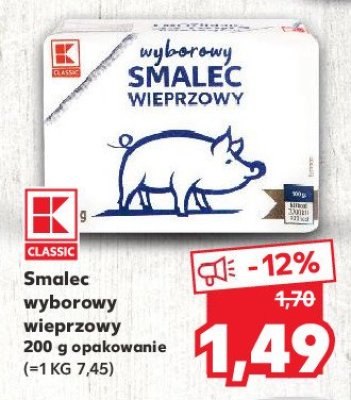 Smalec wieprzowy wyborowy K-classic promocja
