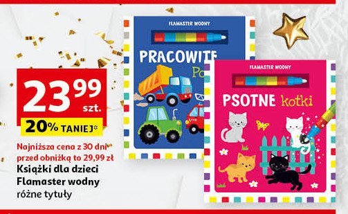Kolorowanka pracowite pojazdy z flamastrem wodnym promocja