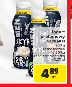 Jogurt pistacjowy Bakoma men skyr protein promocja w Carrefour