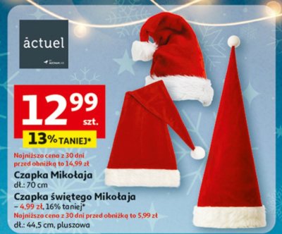 Czapka Mikołaja promocja w Auchan