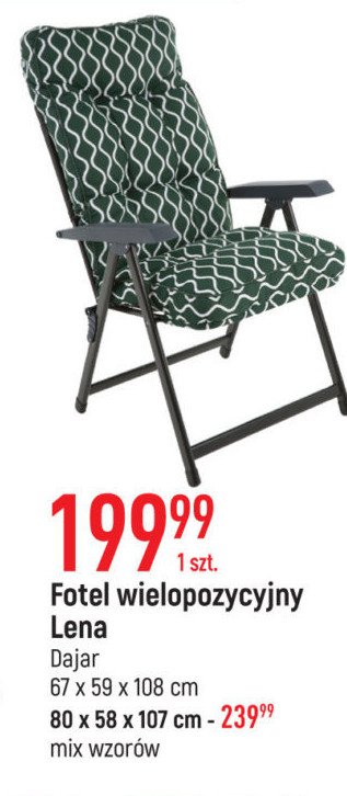 Fotel lena z podn贸偶kiem Dajar promocja