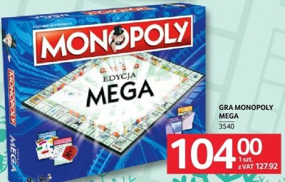 Gra Monopoly Edycja Mega promocja w Selgros
