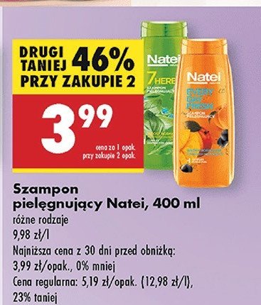 Szampon do włosów Natei 7 herbs promocja w Biedronka