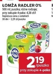 Łomża Radler 0% promocja w Stokrotka