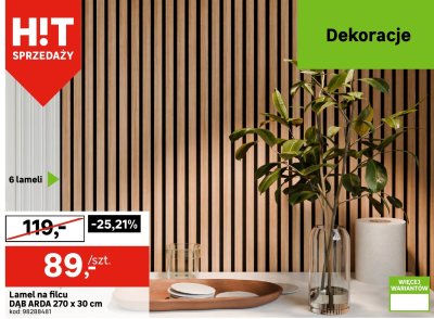 Lamel na filcu DAB ARDA 270 x 30 cm promocja w Leroy Merlin