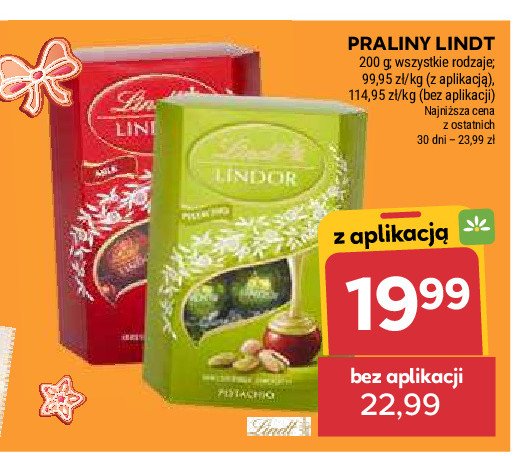 Bombonierka pistacchio Lindt lindor promocja