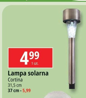 Lampa solarna 31.5 cm Cortina promocja