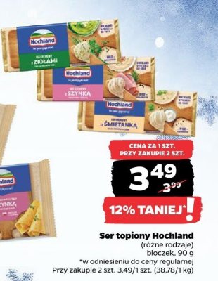 Ser topiony bloczek, różne rodzaje promocja w Netto