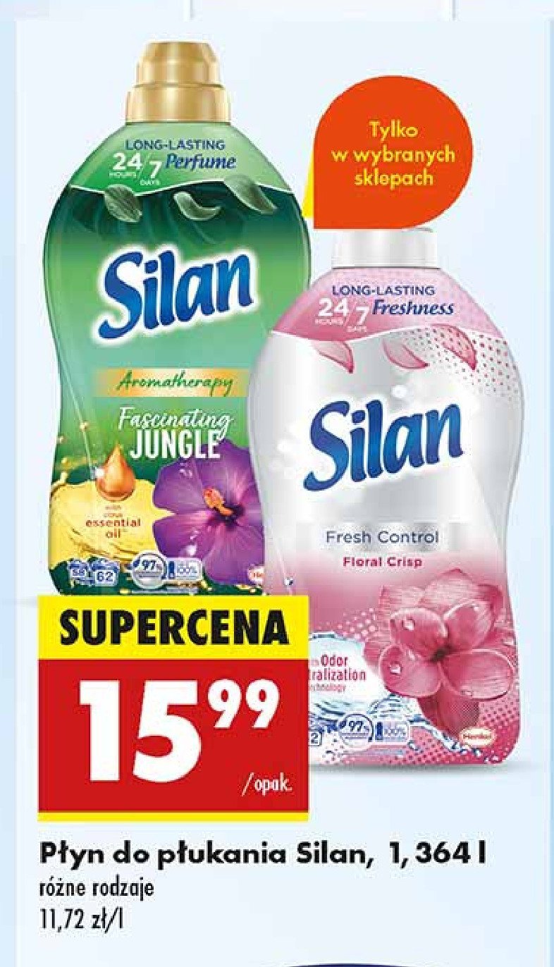 Płyn do płukania floral crisp Silan fresh control promocja