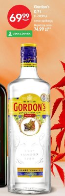 Gin Gordon's London Dry 0,7l promocja w Żabka
