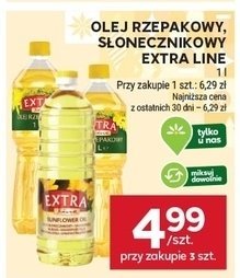 Olej rzepakowy, słonecznikowy Extra Line promocja w Stokrotka