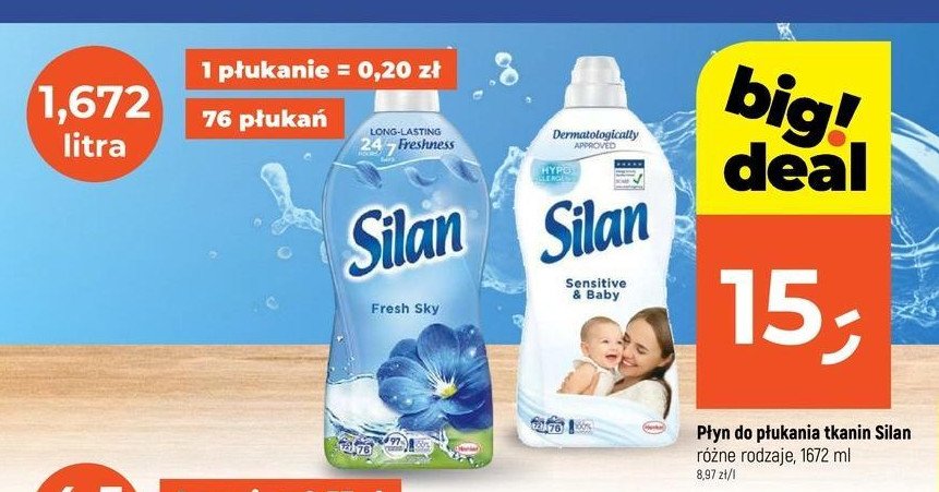 Płyn do płukania fresh sky Silan promocja