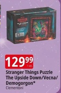 Puzzle Stranger Things The Upside Down/Vecna/Demogorgon Clementoni promocja w Leclerc