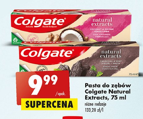 Pasta do zębów coconut & ginger Colgate natural extracts promocja