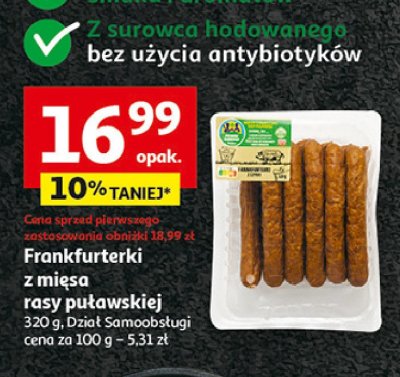 Frankfurterki Auchan pewni dobrego promocja