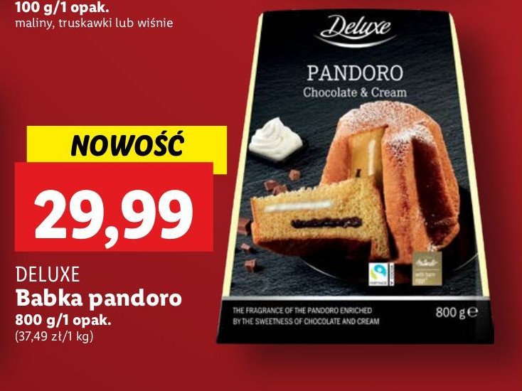 Babka pandoro Deluxe promocja