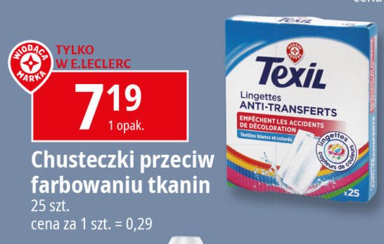 Chusteczki chroniące przed zafarbowaniem Wiodąca marka texil promocja