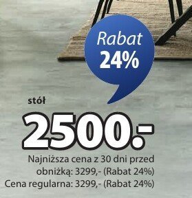 Stół promocja w Jysk