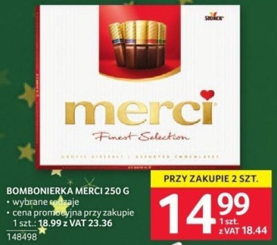 Bombonierka Merci 250 g wybrane rodzaje promocja w Selgros