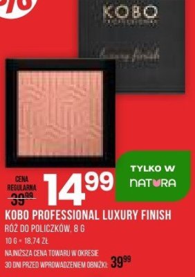 Róż KOBO PROFESSIONAL LUXURY FINISH promocja w Drogerie Natura