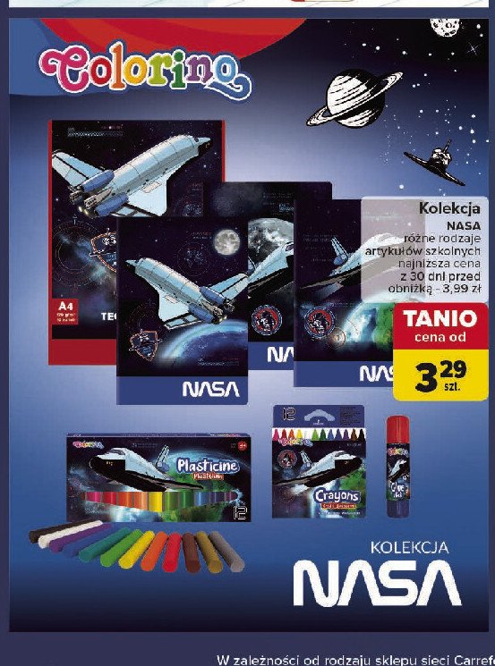 Kredki ołówkowe nasa Colorino promocja