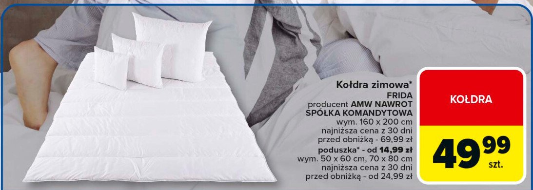 Kołdra frida 160 x 200 cm Amw promocja w Carrefour