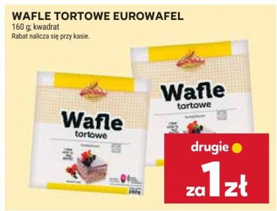 Wafle tortowe Eurowafel promocja w Stokrotka