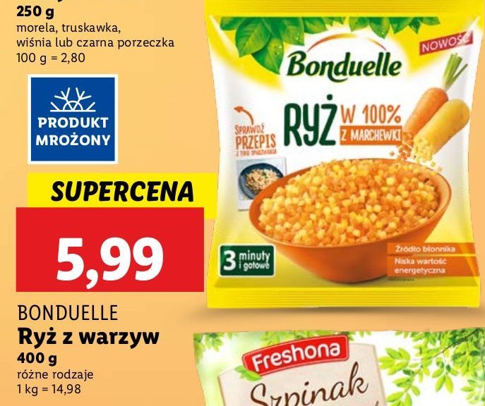 Ryż w 100% z marchewki Bonduelle promocja