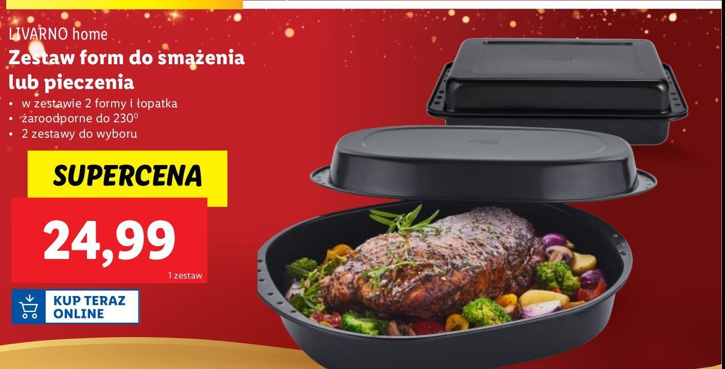 Zestaw form do smażenia lub pieczenia LIVARNO HOME promocja