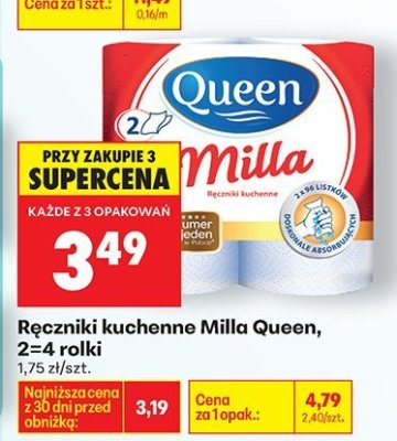 Ręczniki kuchenne Milla promocja w Biedronka