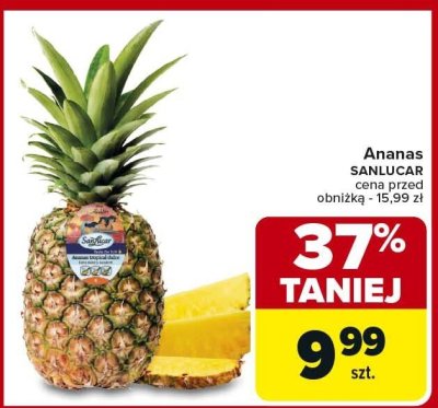 Ananas 1 szt. promocja w Carrefour