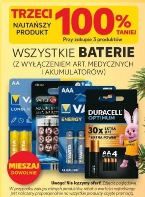 Baterie różne rodzaje promocja w Kaufland