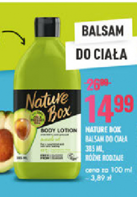Balsam do ciała avocado Nature box promocja