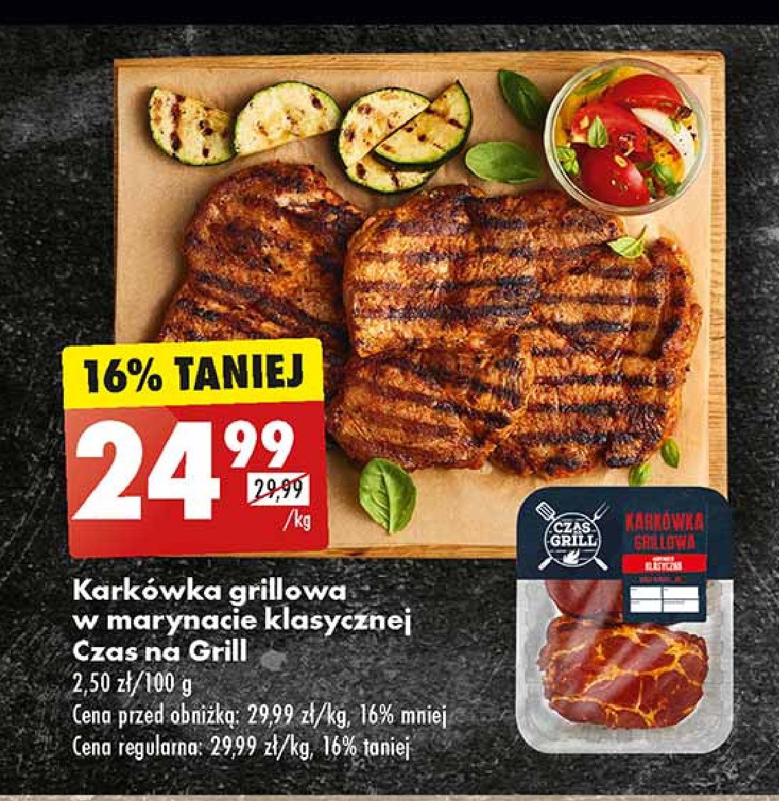 Karkówka grillowa plastry Czas na grill promocja