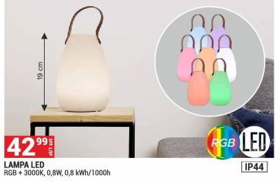 Lampa LED RGB + 3000K, 0,8W, 0,8 kWh/1000h promocja w Merkury Market