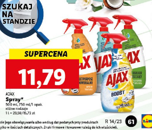Spray do czyszczenia kuchni Ajax optimal 7 Ajax . promocja