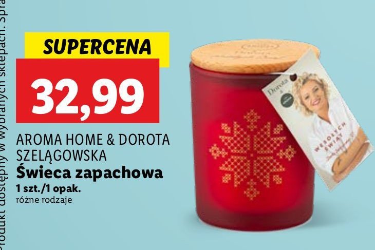 Świeca zapachowa Aroma home & dorota promocja